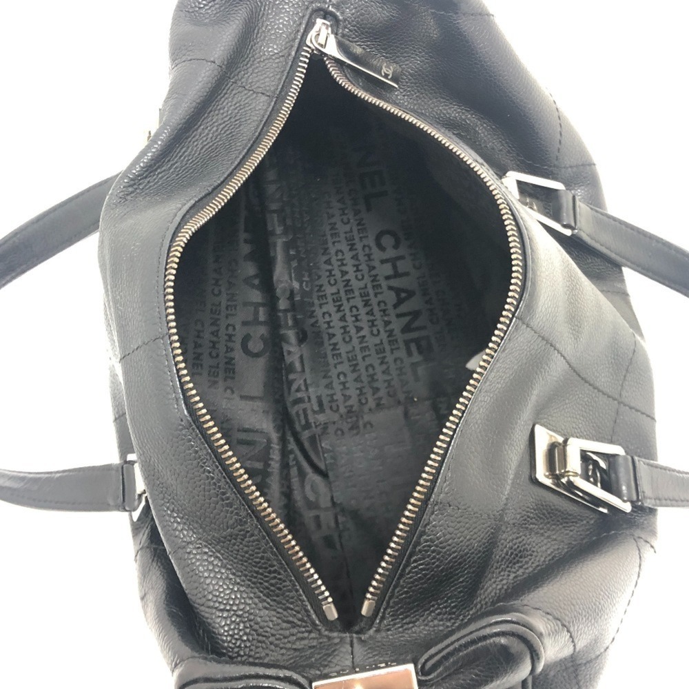 CHANEL Black Caviar Leather Boston Bag - Picture 9 of 13